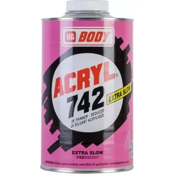 Ředidlo HB BODY 742 akrylové ředidlo extra pomalé 1L