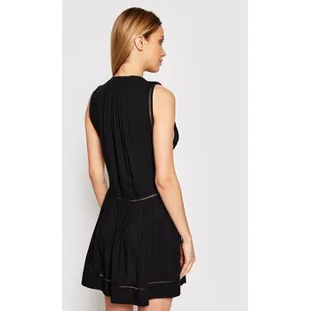 Dámské šaty Seafolly Letní šaty Ladder Detail 52931-DR Černá Relaxed Fit M