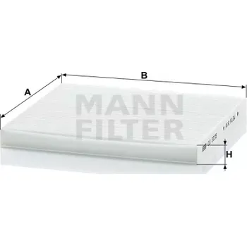 Filtr do auta MANN FILTER Kabinový filtr CU 2035