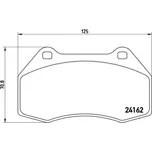 BREMBO Sada brzdových doštiček P68 036