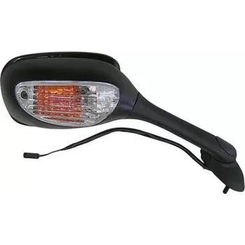 Zrcátko pro motocykl QTECH zpětné zrcátko s blikačem replica (rozteč šroubů 42 mm), Q-TECH, P