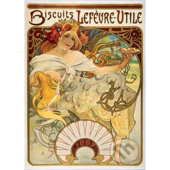 Puzzle Alfonz Mucha: Sušienky Lefèvre-Utile - Alfonz Mucha Bluebird