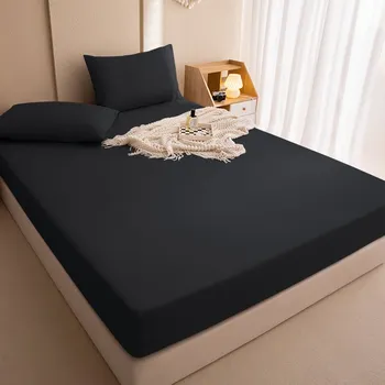 Prostěradlo Jednobarevné voděodolné prostěradlo v různých velikostech Rozměry: 80x200 cm, Barva: Černá