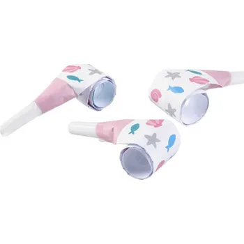 Party dekorace Amscan Mořská panna frkačky 8 ks 30 cm