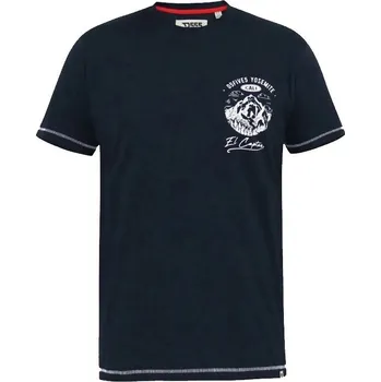 Tričko bavlněné - tmavě modrá - (s potiskem na předním a zadním díle) - v nadměrné velikosti 4329