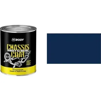 Autolak HB BODY 410 chassis coat - alkydová barva RAL 5013 3 v 1 modrá 0,75l