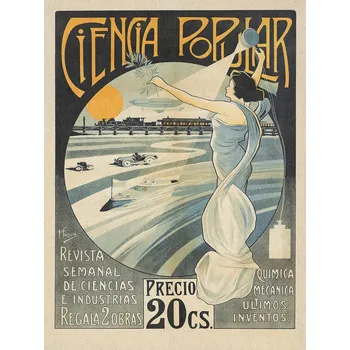 Plakát Plakát, Obraz - Ciencia Popular (Vintage Advert)