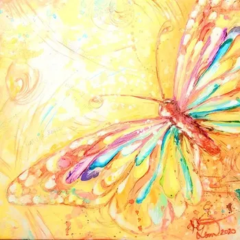 Mozaiková sada HUACAN DIAMOND PAINTING - DIAMANTOVÁ MOZAIKA - MOTÝL