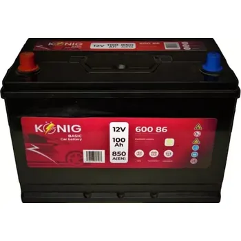 Autobaterie KÖNIG König Basic K60086 L+ 12V 100Ah 850A