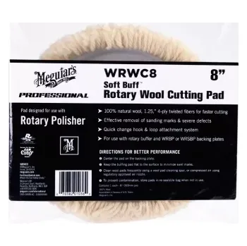 Lešticí kotouč MEGUIARS Meguiar's Soft Buff Rotary Wool Pad 8"/200 mm - vlněný leštící kotouč určený pro rotační leštičku, 8"