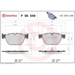 BREMBO Sada brzdových doštiček P06 049