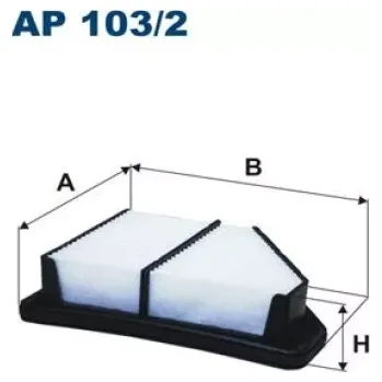 Filtr do auta FILTRON Vzduchový filtr AP 103/2