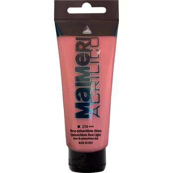 Výtvarná barva Maimeri Acrilico Akrylová barva Quinacridone Rose Light 214 200 ml 1 ks