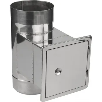 Kouřovod PRODMAX 120 Čistící díl s dvířky 140x140 /1,0mm nerez