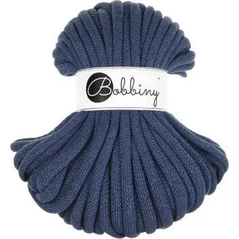 Příze Bobbiny Jumbo 9 mm 30 m Jeans Šňůra