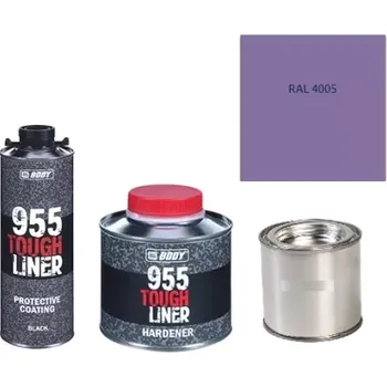 Autolak HB BODY 955 RAPTOR tough liner - 2k polyuretan textura set/báze + tužidlo + barva /RAL 4005 900ml