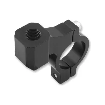 Zrcátko pro motocykl QTECH CNC adaptér zpětného zrcátka M8/1,25 pravý závit (22,2 mm průměr) (černý)