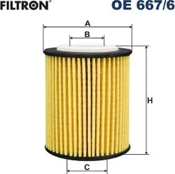 Filtr do auta FILTRON Olejový filtr OE 667/6