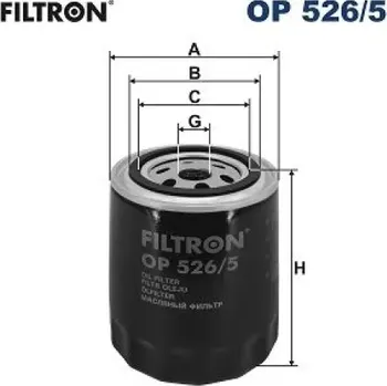 Olejový filtr FILTRON Olejový filtr OP 526/5