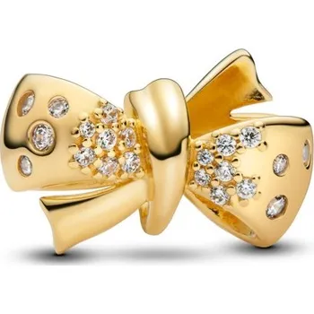 Náramek Pandora Pozlacený korálek Třpytivá mašlička Shine Moments 763442C01 + 2 měsíce na vrácení zboží