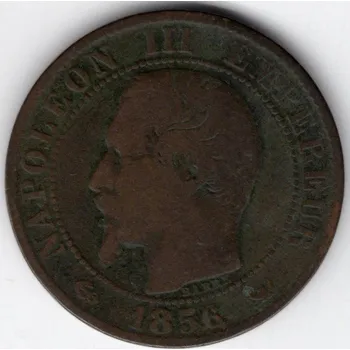 FRANCIE. 5 centimes 1856/W.