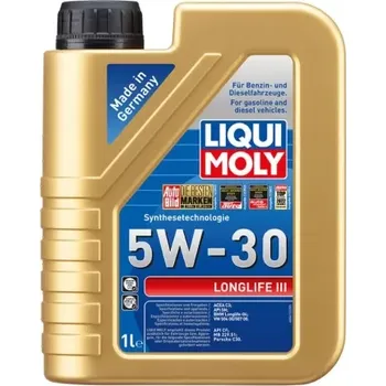 Motorový olej LIQUI MOLY 20820 LONGLIFE III 5W-30 1L