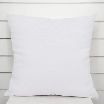 Povlak na polštářek Dekorační povlak na polštář TF-011 Pnoucí lístky - studená bílá 50 x 50 cm