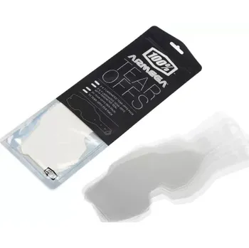 Příslušenství k helmě na motorku S100 strhávací fólií plexi STANDART pro brýle ARMEGA, 100% (20 vrstev v balení, čiré)