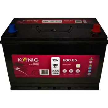 Autobaterie KÖNIG König Basic K60085 P+ 12V 100Ah 850A