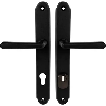 Dveřní kování NI - ALT WIEN PLUS PZ PLUS s otvorem pro vložku, 92 mm, klika/klika NB - Černá strukturovaná