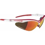 brýle FORCE AIR bílo-červené, červená laser skla