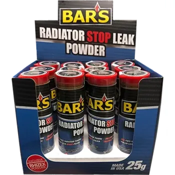 aditivum BARS Bar´s Radiator Stop Leak prášek – utěsňovač chladiče 25g