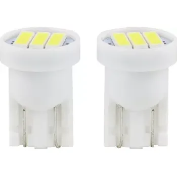 Autožárovka AMIO LED žárovky STANDARD T10 W5W 3xSMD 7020 12V