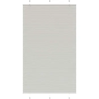 Roleta vidaXL Plisovaná roleta 120x200 cm Šířka látky 119,4cm Polyester [4015266] Barva: světle šedá