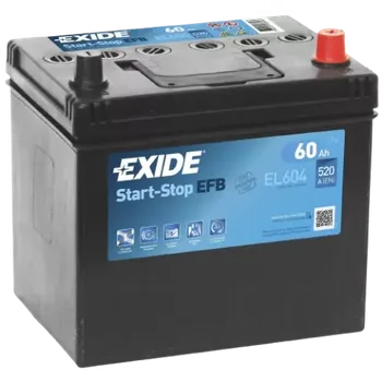 Autobaterie Exide Start-Stop EFB 12V 60Ah 520A EL604