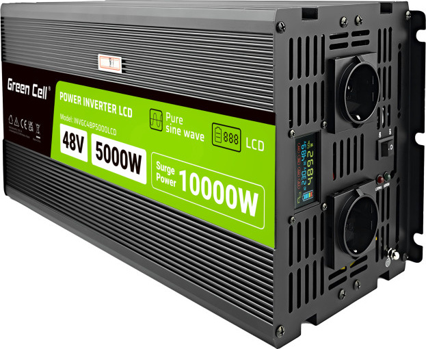 Green Cell PowerInverter INVGC48P5000LCD 48V/230V - Zbozi.cz