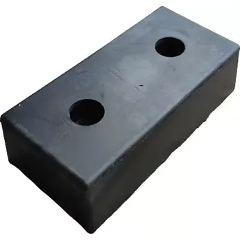 Gumový doraz na rampu - délka 50 cm, šířka 25 cm, výška 14 cm