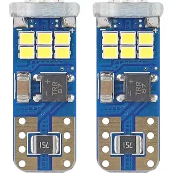 Autožárovka AMIO LED žárovky CANBUS 18SMD UltraBright 2016 T10e (W5W) White 12V/24V