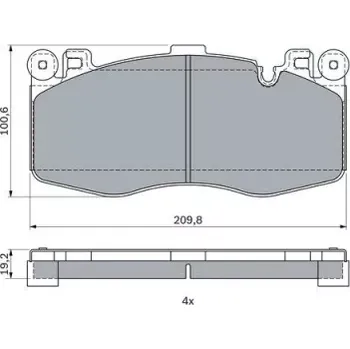 Brzdová destička BOSCH Sada brzdových doštiček, kotouč. brzda 0 986 424 387