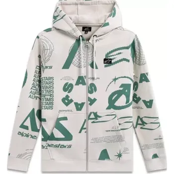 Pánská mikina mikina DETERMINANT HOODIE, ALPINESTARS (bílá offwhite, vel. S)