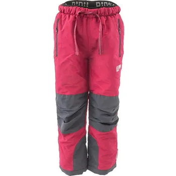 Chlapecké kalhoty Pidilidi Kalhoty sportovní outdoorové, podšité fleezovou podšívkou vínová Vel. 146