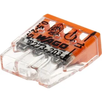 svorka WAGO Spojovací krabicová svorka COMPACT 3x 0,5-2,5 mm2 2273-203 100ks – Praktické a spolehlivé řešení pro propojení vodičů