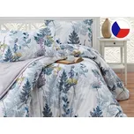 Krepové francouzské povlečení EXCLUSIVE Wood grey 2x 70x90, 240x220