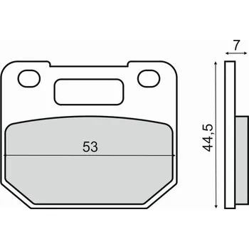 Brzdová destička RMS brzdové destičky 225103080 organické