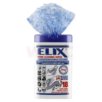 Hygienický ubrousek ELIX - vlhčené ubrousky (20x15 cm) na čištění rukou, balení 18 ks