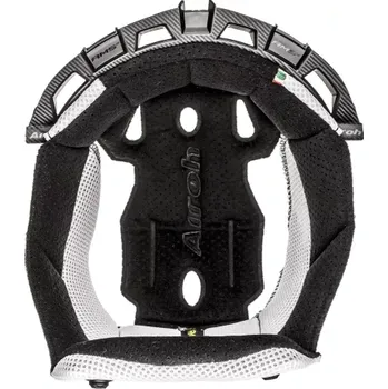 Helma na motorku klobouk interiéru pro přilby AVIATOR 2.3, AIROH (černá/bílá, vel. XL)