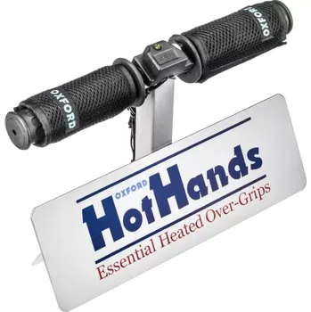 Motodoplněk prezentační stojan / demo jednotka pro vyhřívané návleky HotHands, OXFORD