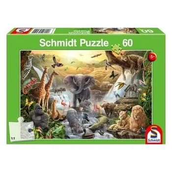 Puzzle Puzzle 60 Zwierzęta Afryki