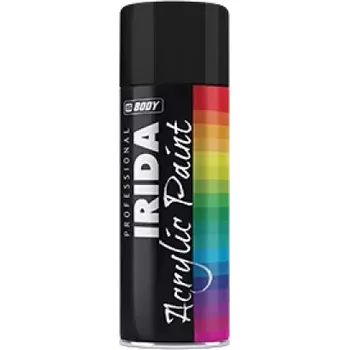 Silikonový sprej HB BODY IRIDA TEXTURE - texturovaná barva i na plasty ve spreji černá 400ml