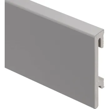 Podlahová lišta soklová Bravo 80mm - tmavě šedá